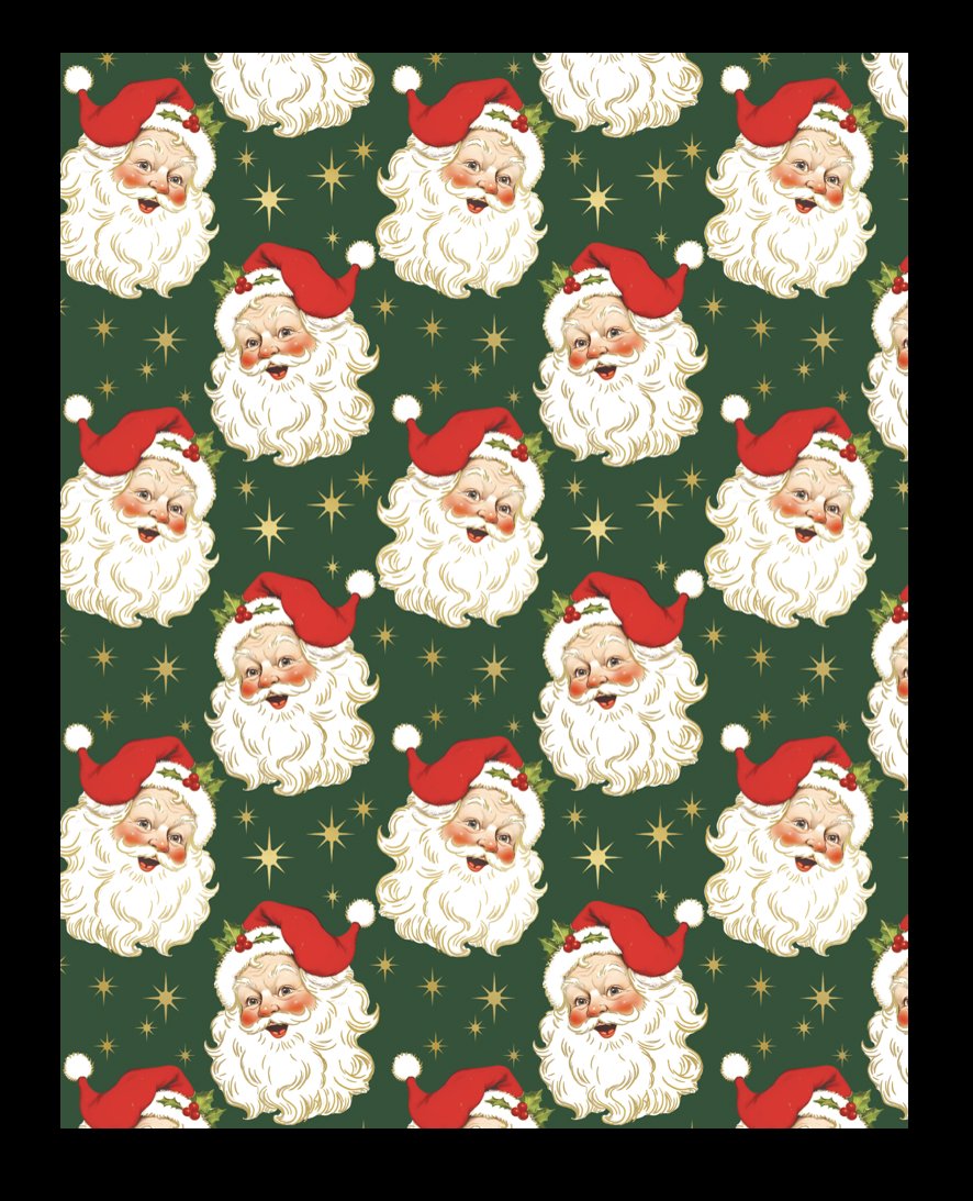 Holiday Print gift wrap