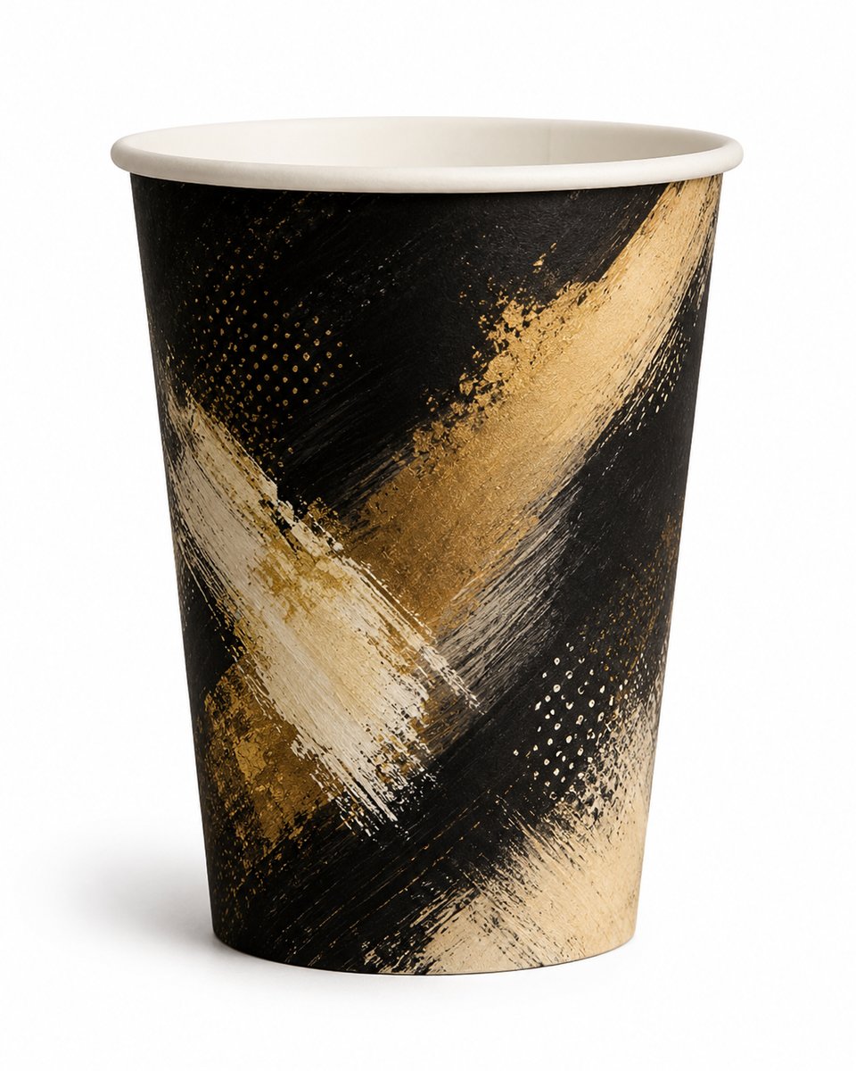 Festive Print disposable glass