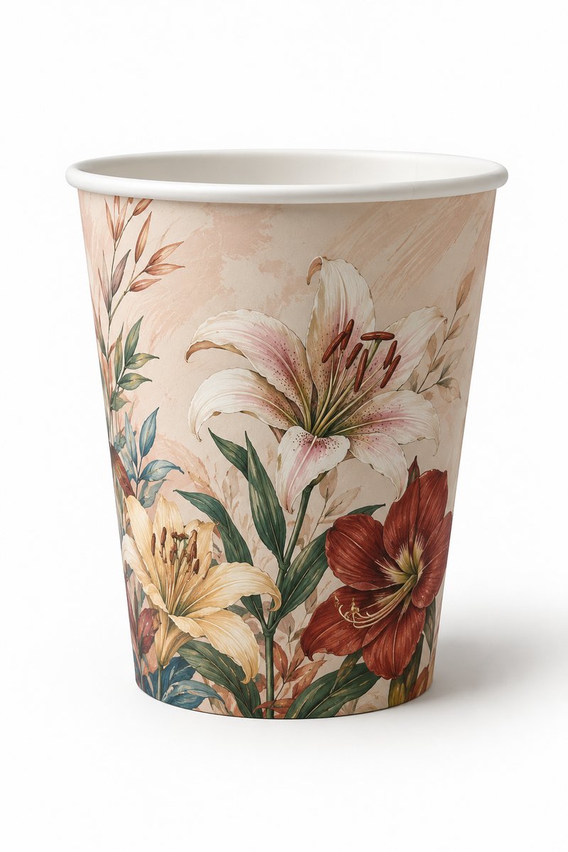 Seasonal Motif disposable glass