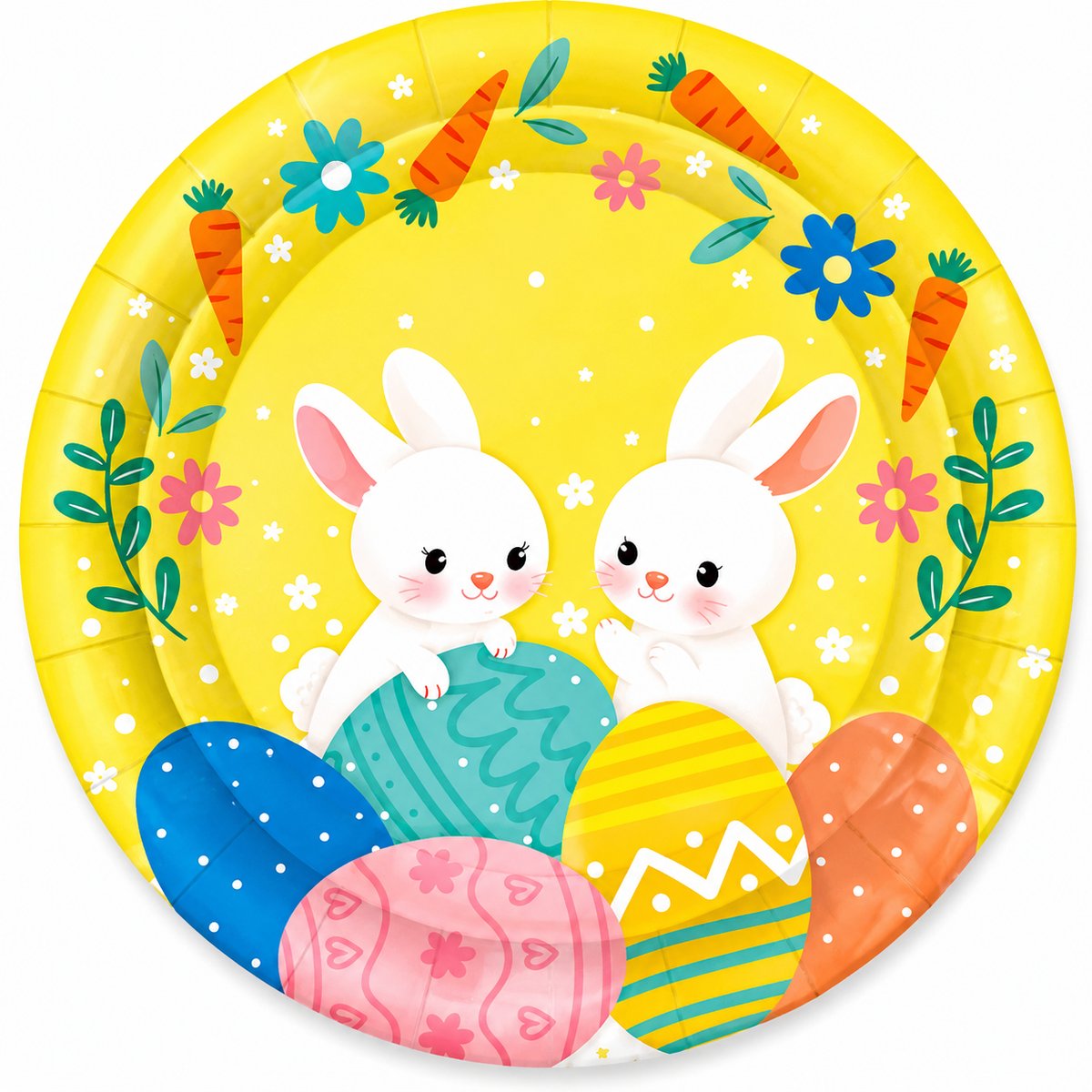 Floral Wreath paper plate