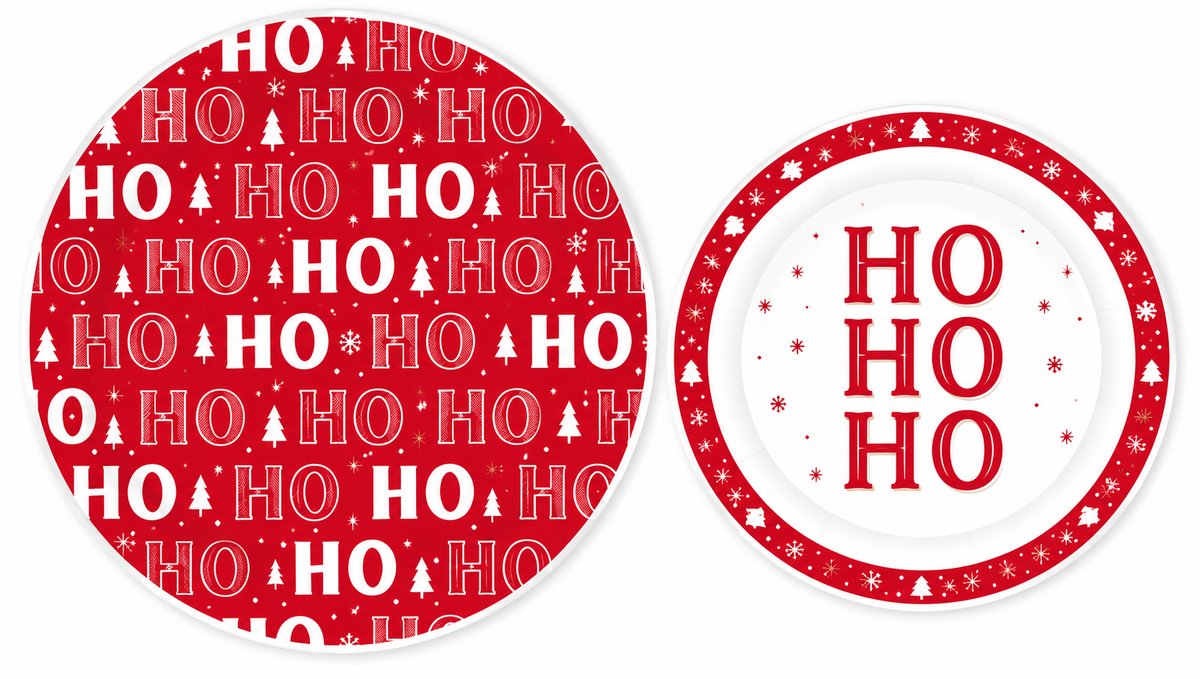 Christmas Duo paper plate